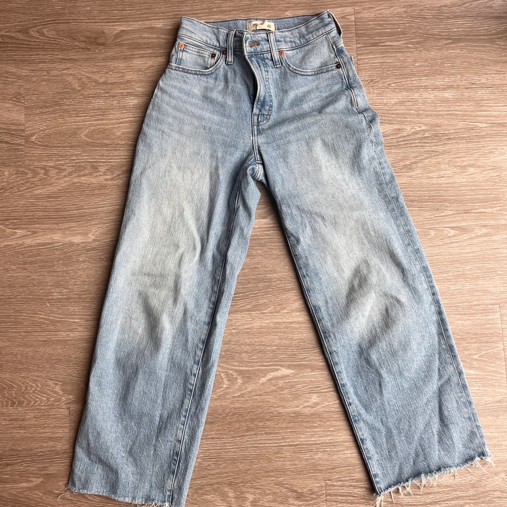 Madewell the perfect vintage wide leg crop jean in altoona